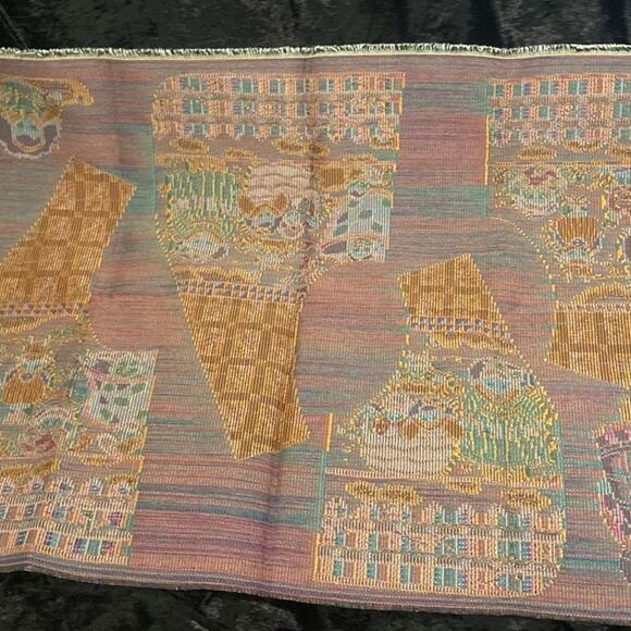 Vintage Cut & Sew vest pattern THICK Tapestry fabric Angels Children Grannycore - Picture 11 of 11